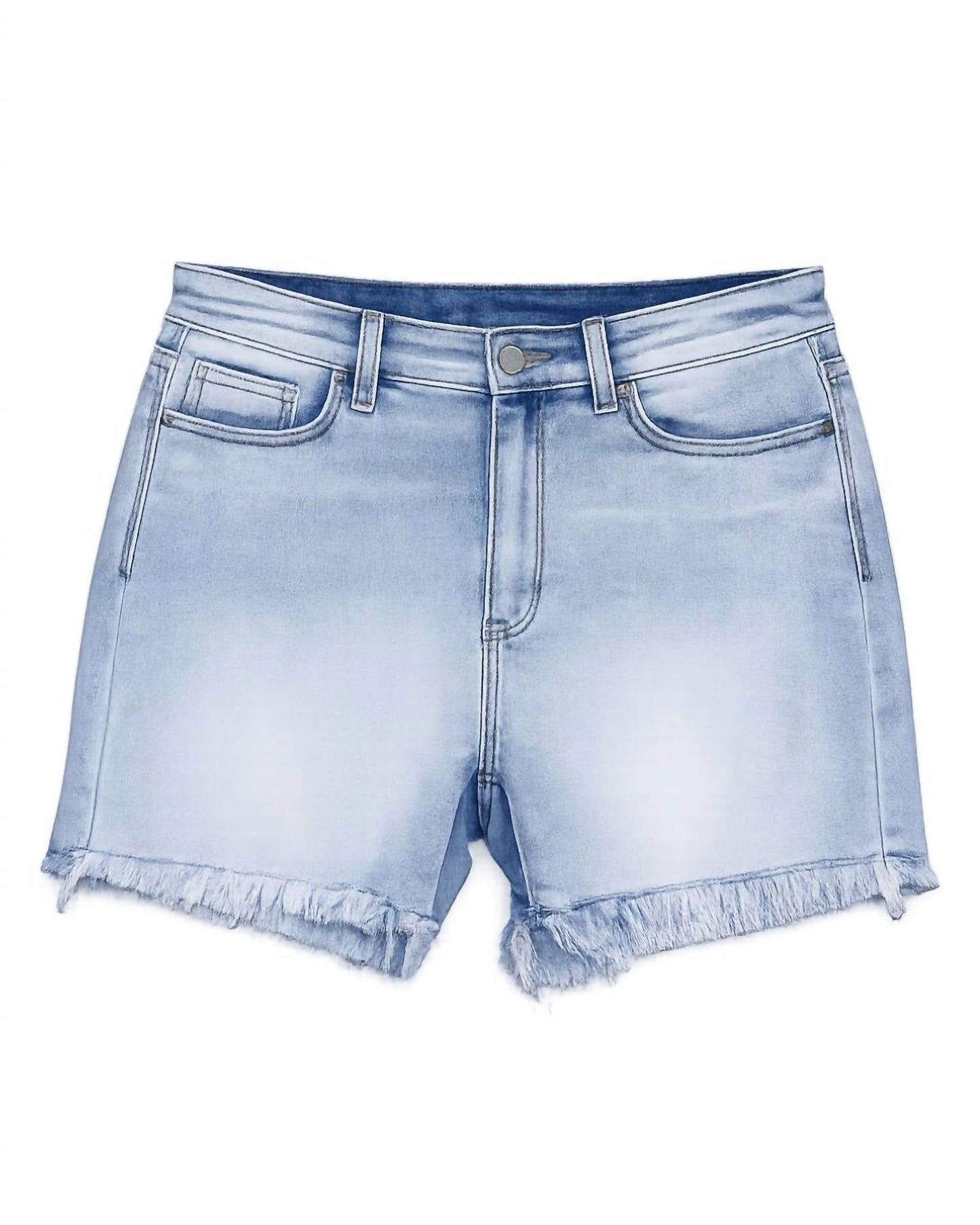 Judy Blue - Women's Ashlee High Waist Fray Hem Cut Off Shorts