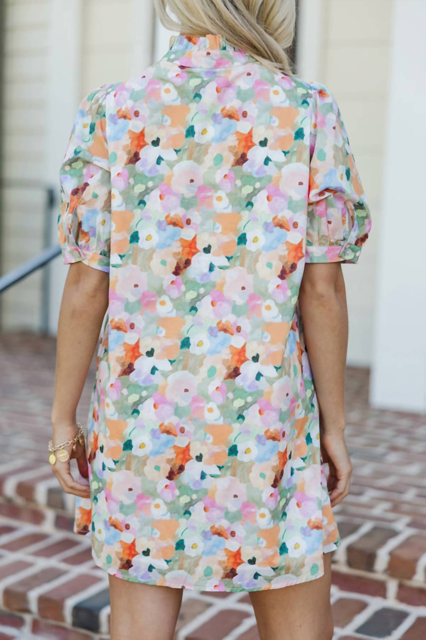 Lovelo - Abstract Floral Mini Dress