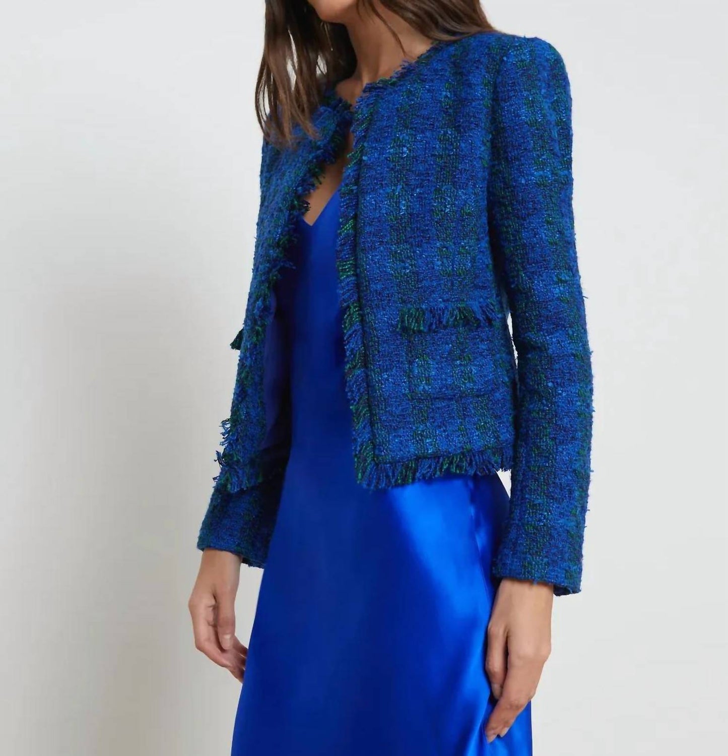 L'Agence - Angelina Tweed Blazer