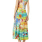Johnny Was - Tie Dye Sleeveless Tiered Midi Dress
