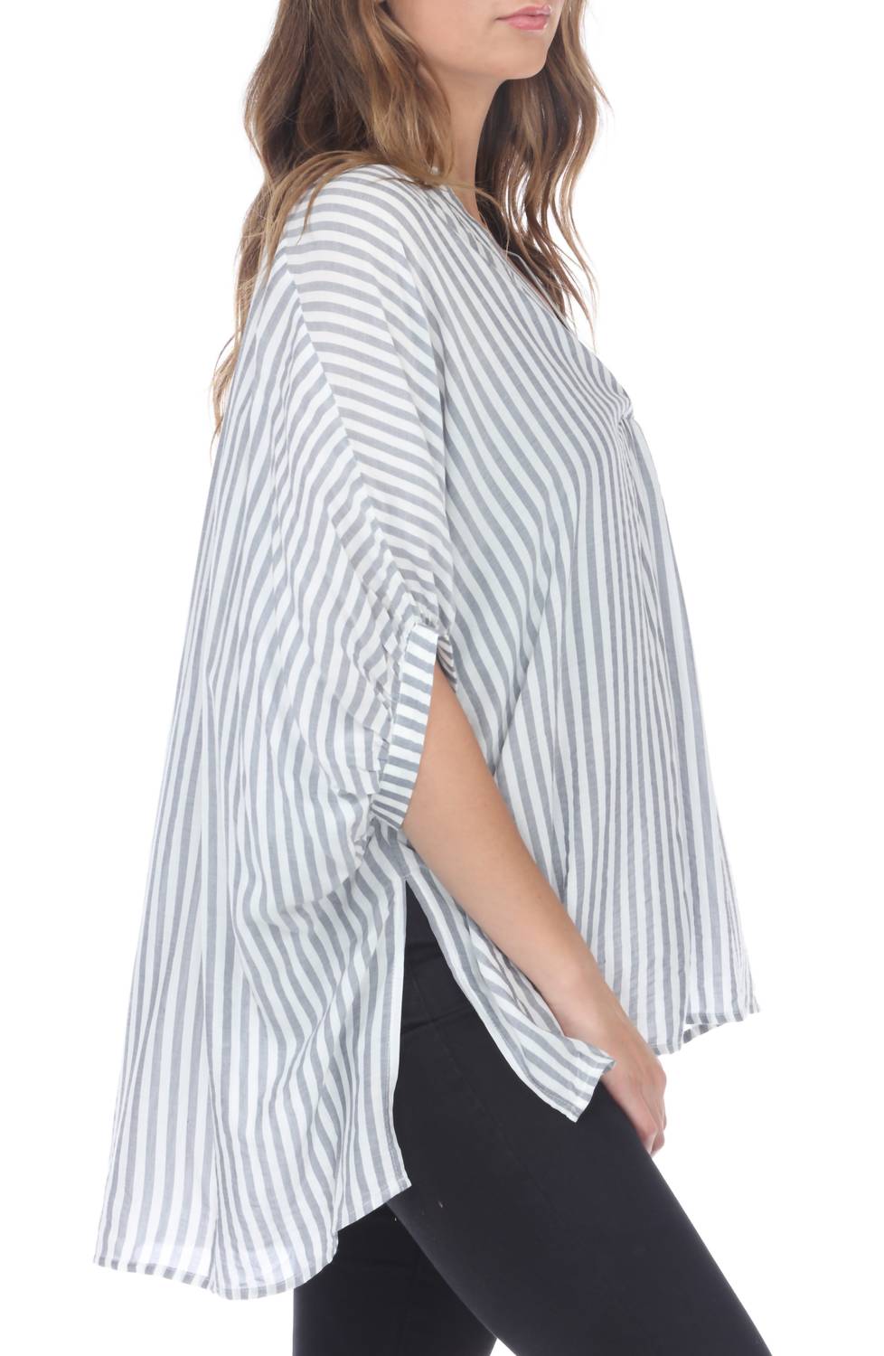 Rain - Zinnia Stripe Flow Shirt