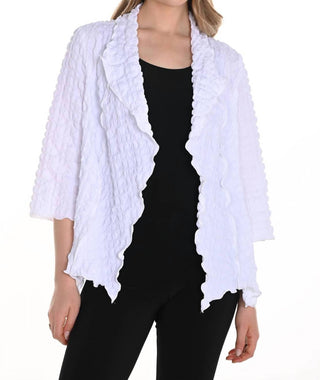 Frank Lyman - Woven Open-front Cardigan