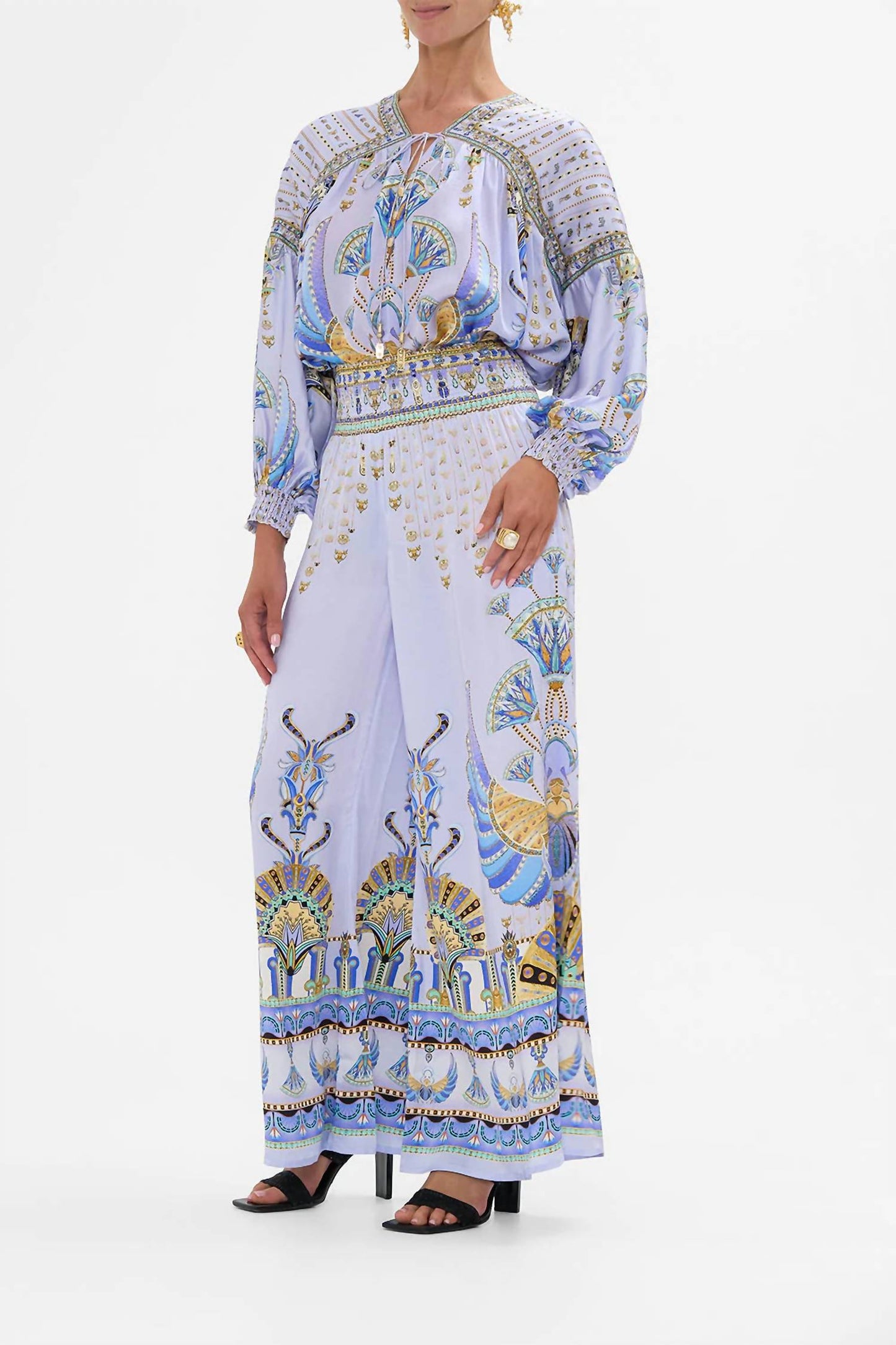 Camilla - Shirred Waist Pants