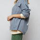 Davi & Dani - Sequin Long Sleeve Button Down Jacket