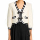 L'Agence - Kaito Contrast Trim Crop Cardigan
