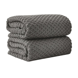 Cotton Diamond Waffle Weave Bath Towel Set - Grayson Collection