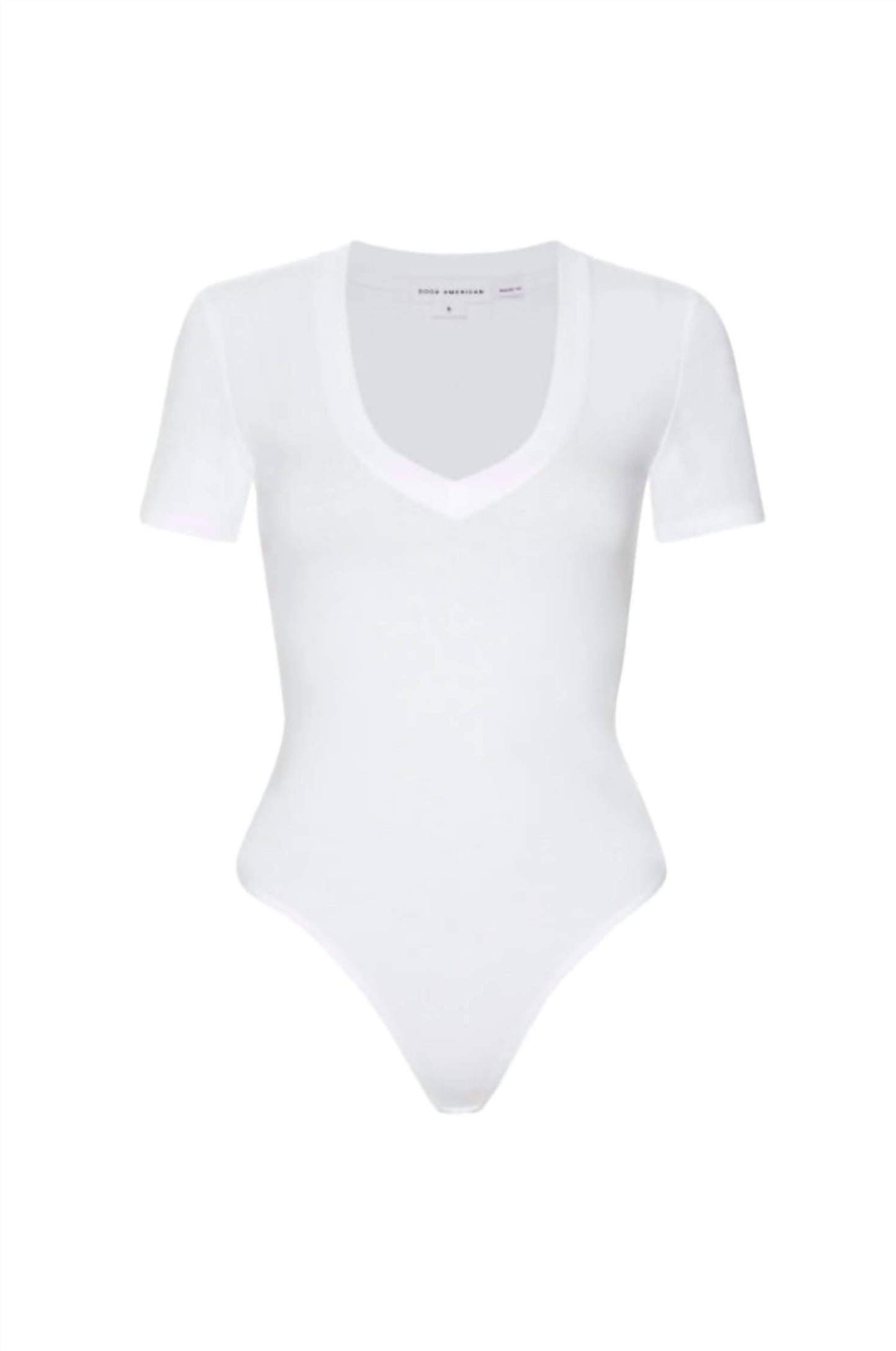 Good American - Women's Super Stretch Deep V-neck Bodysuit