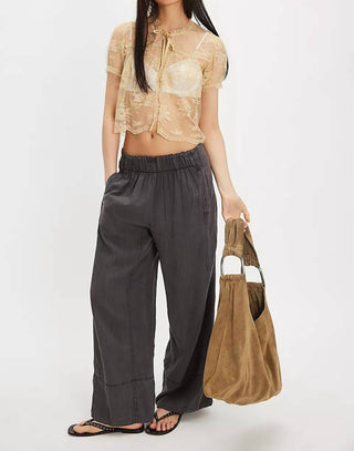 Free People - Day's End Linen Pull-on Pants
