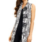 Adore - Heart Patch Sleeveless Tunic Blouse