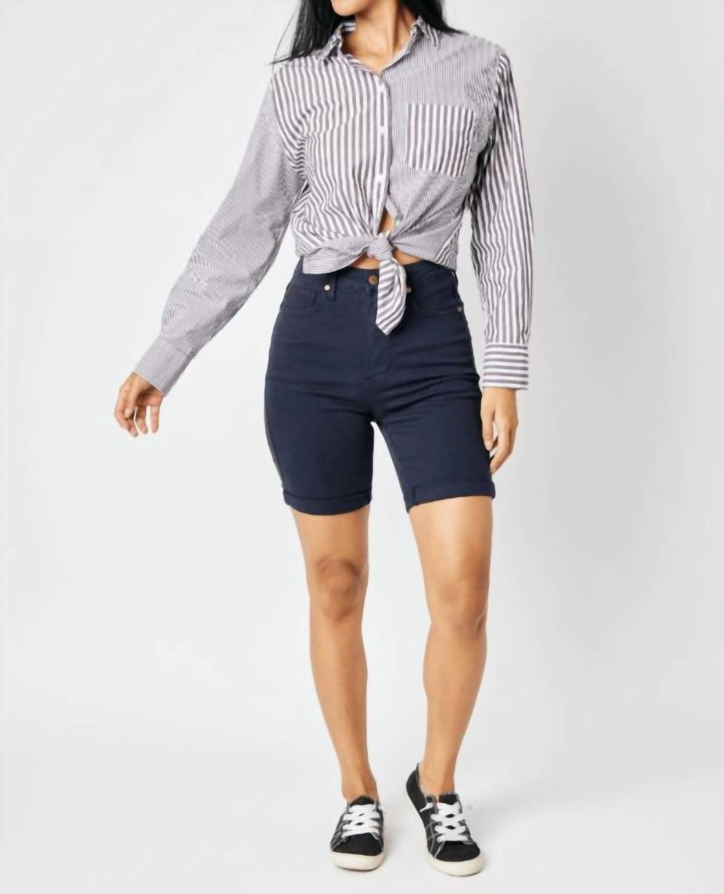 Judy Blue - High Waist Tummy Control Bermuda Shorts