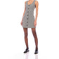 Fifteen Twenty - Avery Button Front Sleeveless Dress