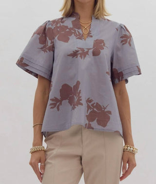 Entro - Flutter Sleeve Top