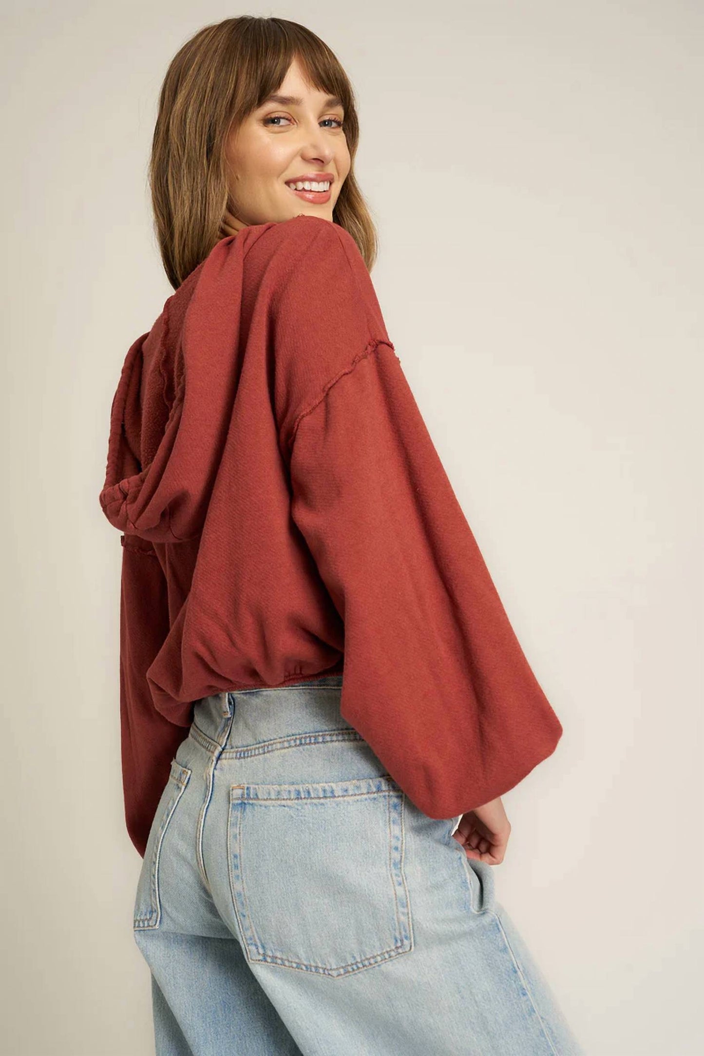 Project Social T - Samson Bubble Hem V-Neck Hoodie