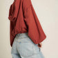 Project Social T - Samson Bubble Hem V-Neck Hoodie