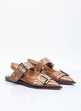 Marsh Wear - Women's Faux Leather Slingback Flats