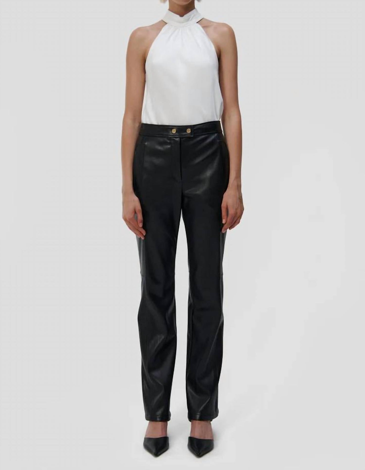 Simkhai - Dahlia Straight Leg Faux Leather Pant
