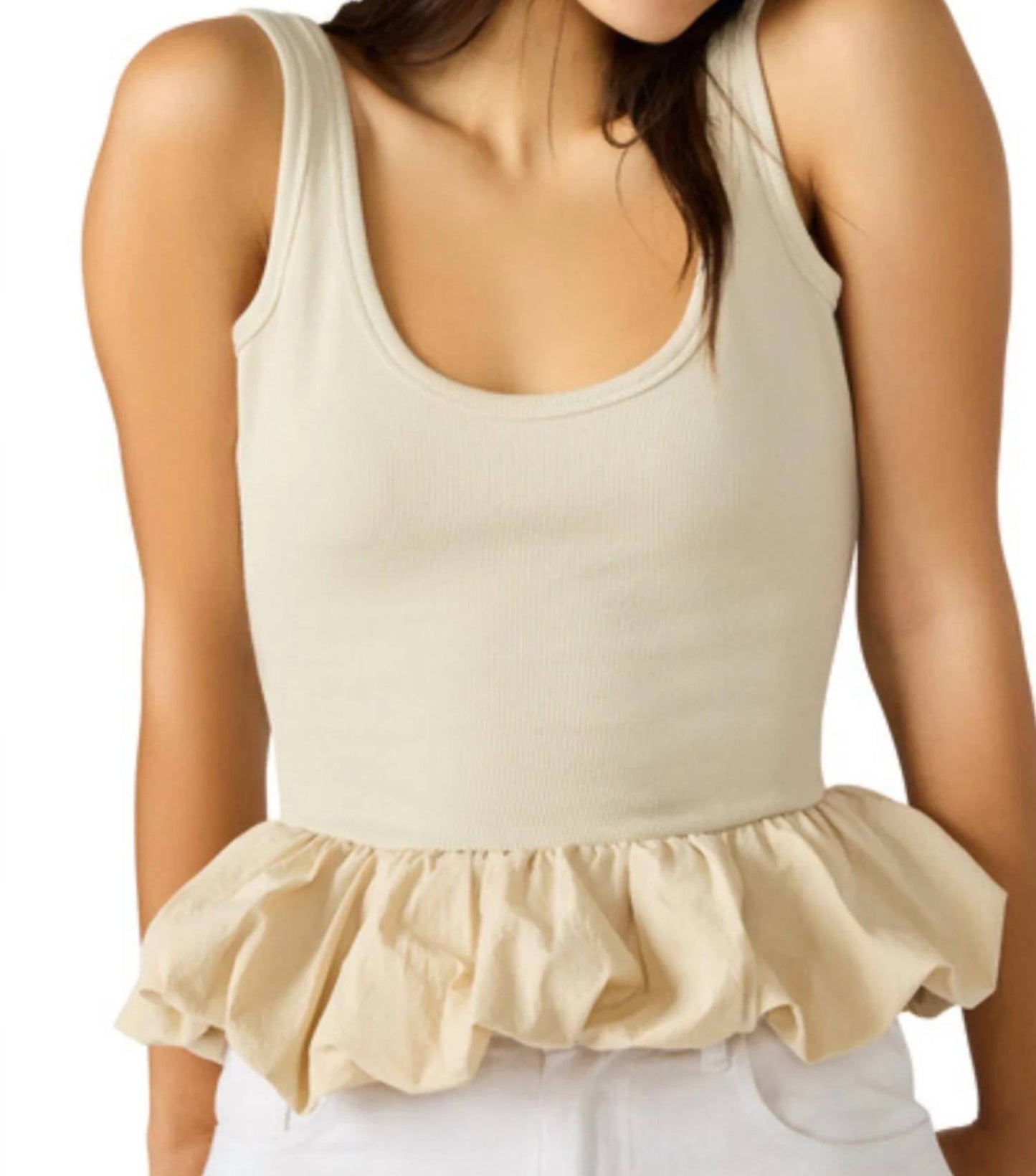 Steve Madden - Jess Peplum Waist Top
