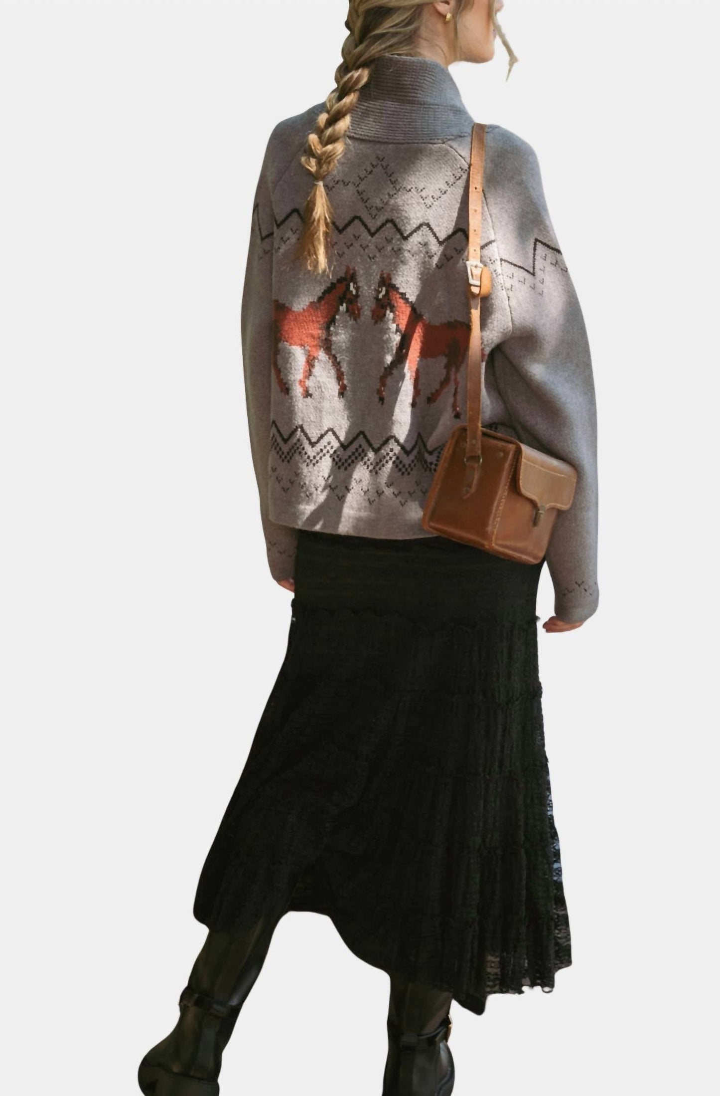 &Merci - Trail Haven Horse Cardigan
