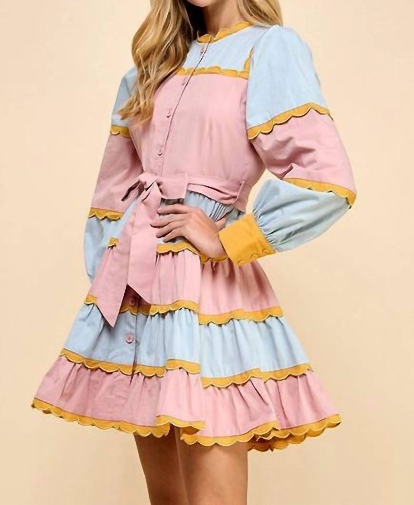 Tcec - Spring Pastels Mini Dress