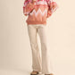 &Merci - Geometric Knit Half Zip Pullover