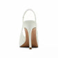 Steve Madden - Women's Reyes Genuine Leather Sling Back Hi Heel Pumps