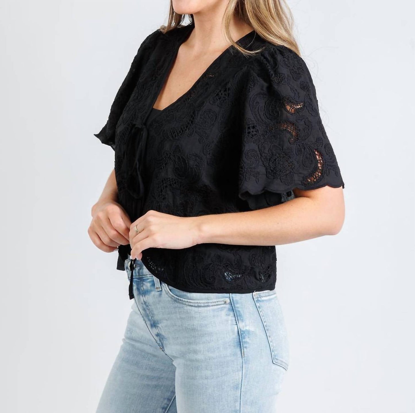 Nation Ltd - Women's Rosalyn Tie Front Top