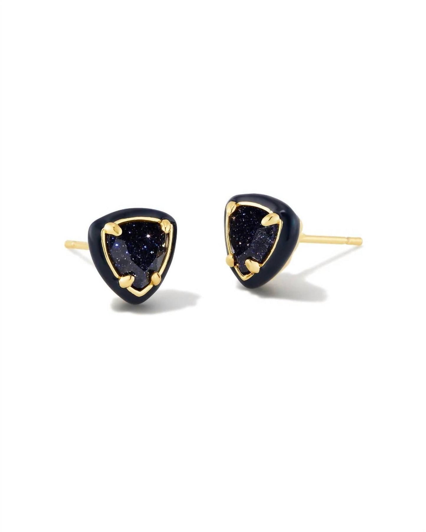 Kendra Scott - Arden Gold Enamel Framed Stud Earrings