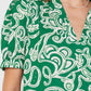 Current Air - Abstract Printed V-neck Blouse