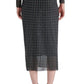 Steve Madden - Emi Embellished Rhinestone Mesh Midi Skirt