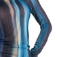 Elan - Oslo Print Sheer Mesh Top
