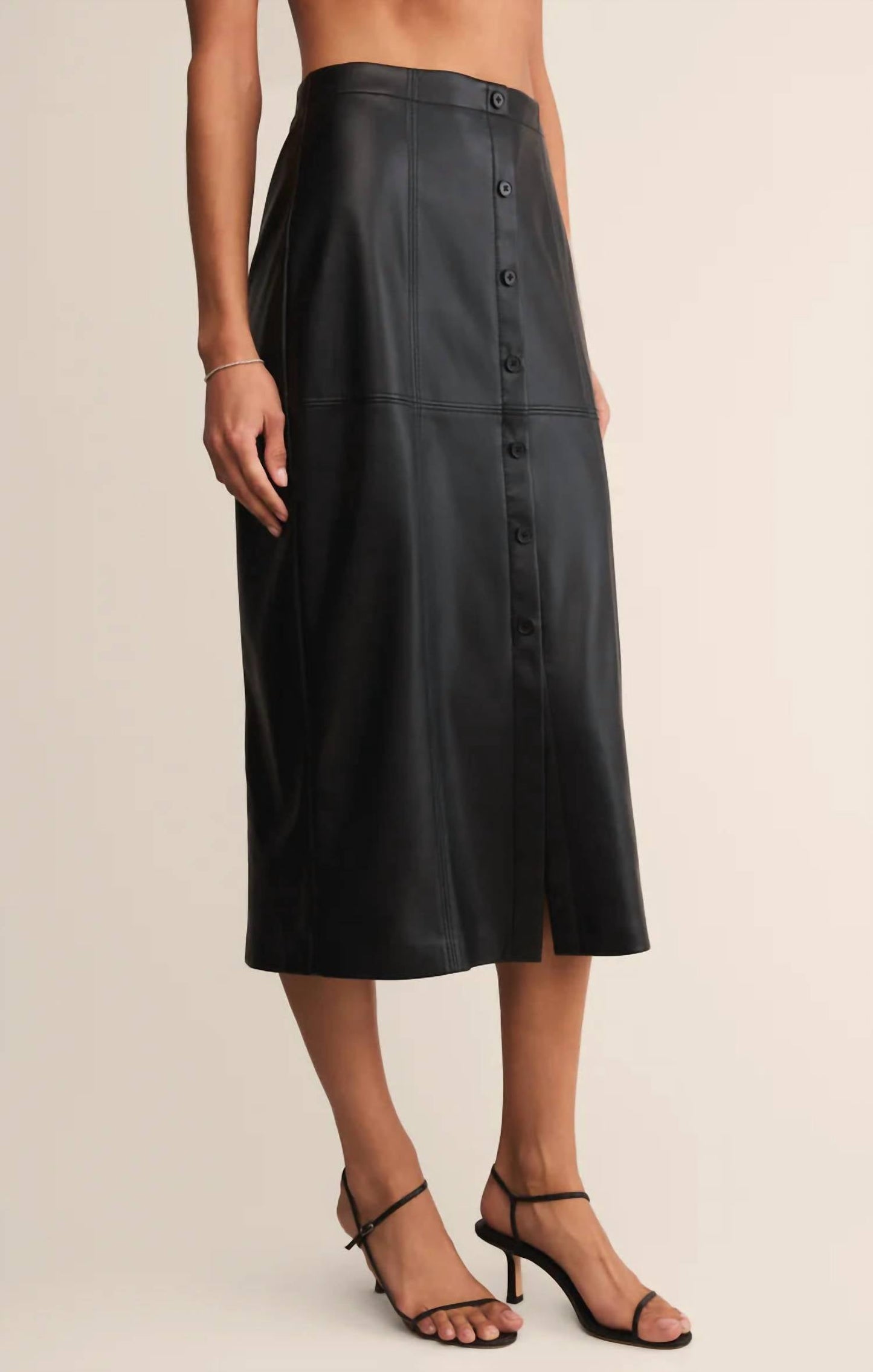 Z Supply - Reine Faux Leather Midi Skirt