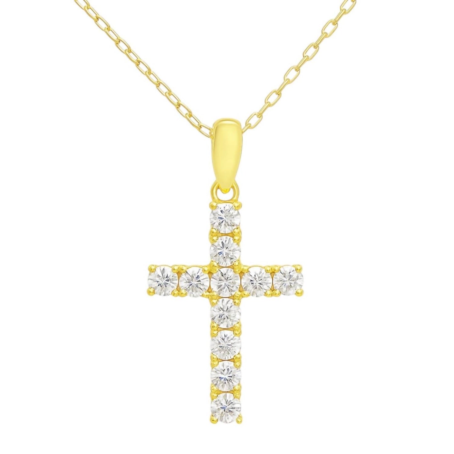 Allyanna Gifts - Women's Moissanite Cross Necklace