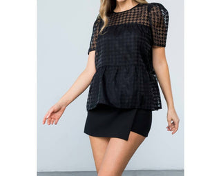 Thml - Mesh Short Sleeve Top