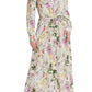 Oolala - Floral Button Front Maxi Dress