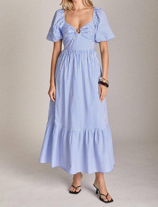 English Factory - Starfish Striped Midi Dress