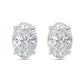 Diana M Jewels - 4.00 Cts Lab Grown Oval Cut Stud Earrings