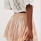 Free People - Third Charm Shine Mini Skirt