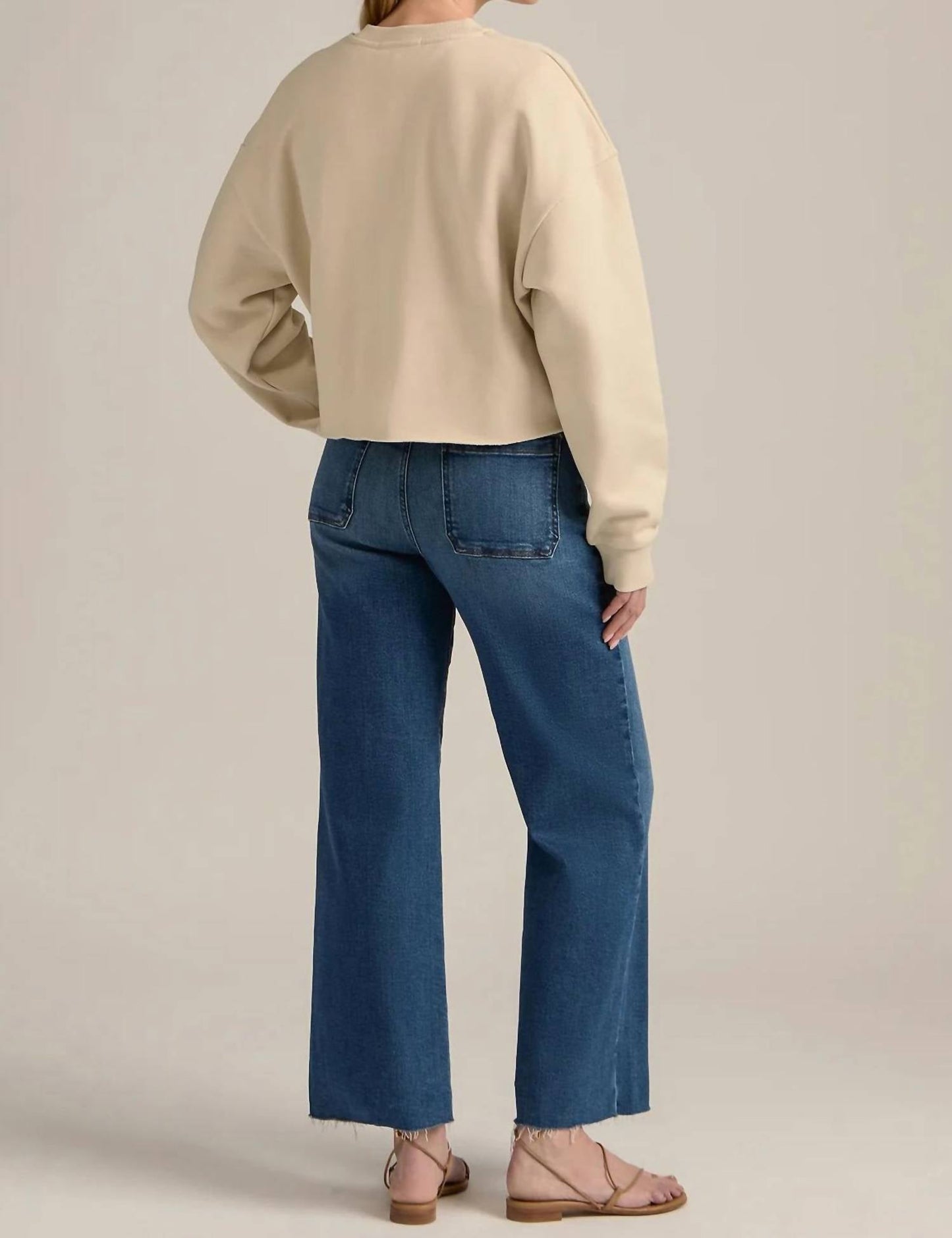 Favorite Daughter - Cropped Collegiate Sweatshirt