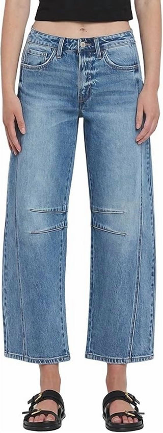 Vervet By Flying Monkey - Kate High Rise Barrel Jean