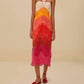 Farm Rio - Summer Gradient Ombre Richelieu Midi Dress