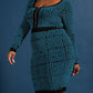 The Curve La - Plus Size Monogram-pattern Zip-up Dress