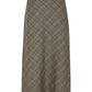 Apricot - Heritage Check Bias Maxi Skirt