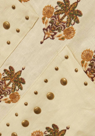 Farm Rio - Coconut Tree Tapestry Mini Tunic Dress