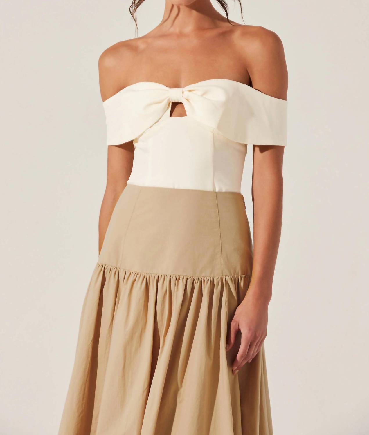 Astr - Off The Shoulder Bow Top
