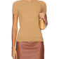 Enza Costa - CASHMERE SHORT SLEEVES CREW TOP