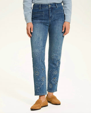 Fdj - christina straight Ankle Medium Wash