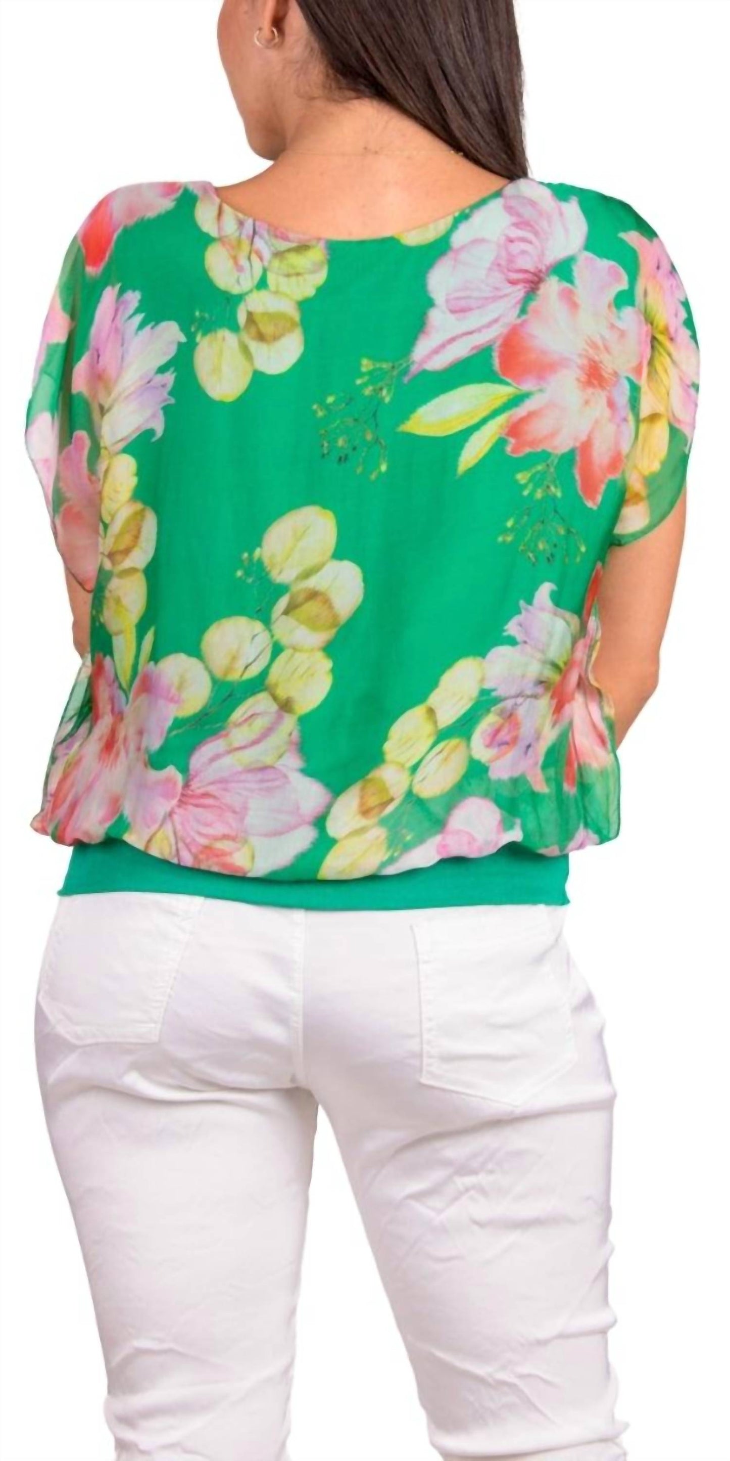 Gigi Moda - Amante Fiore Silk Top