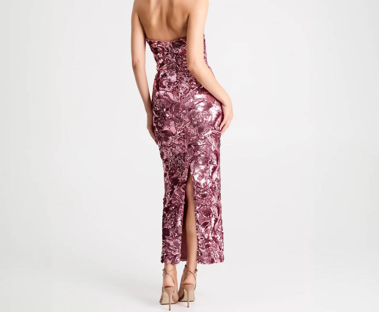 Helsi - Leslie Strapless Sequin Gown