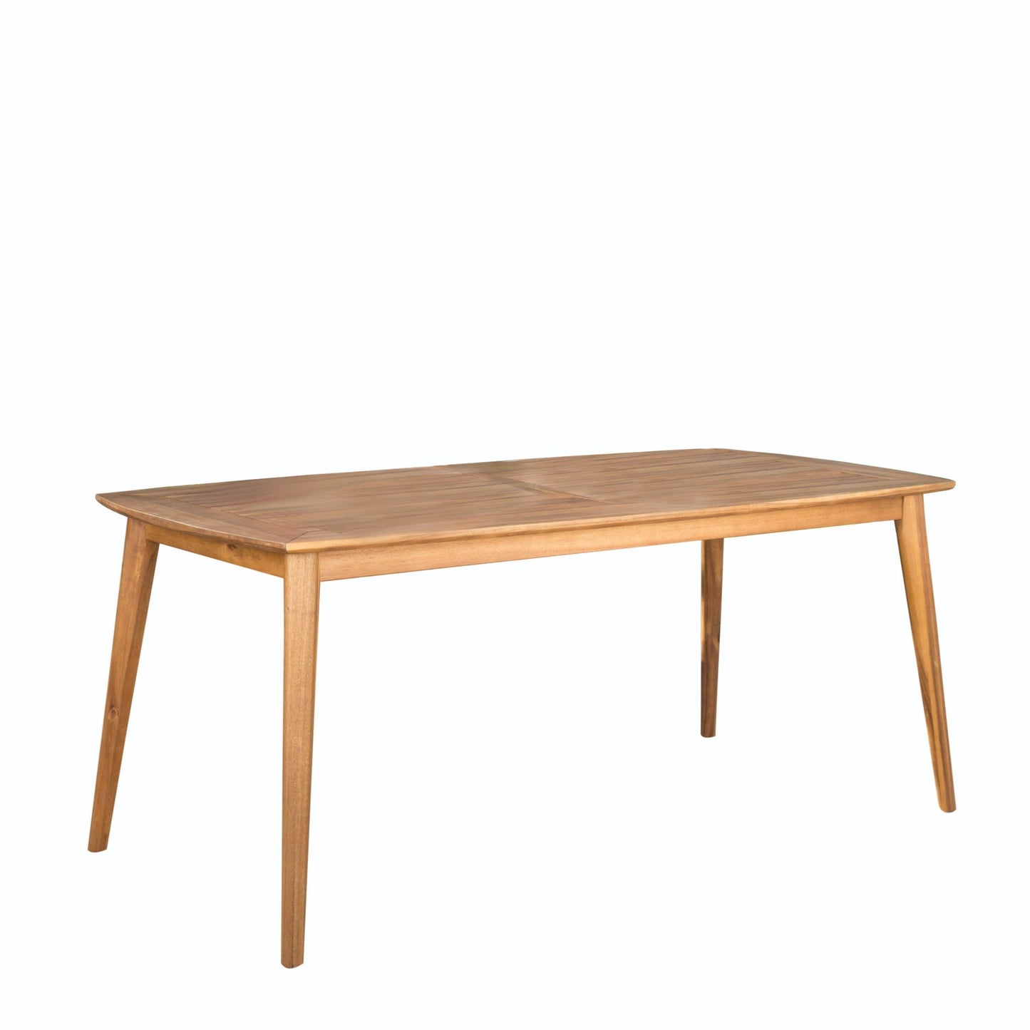 Outdoor Dining Table with Teak Frame