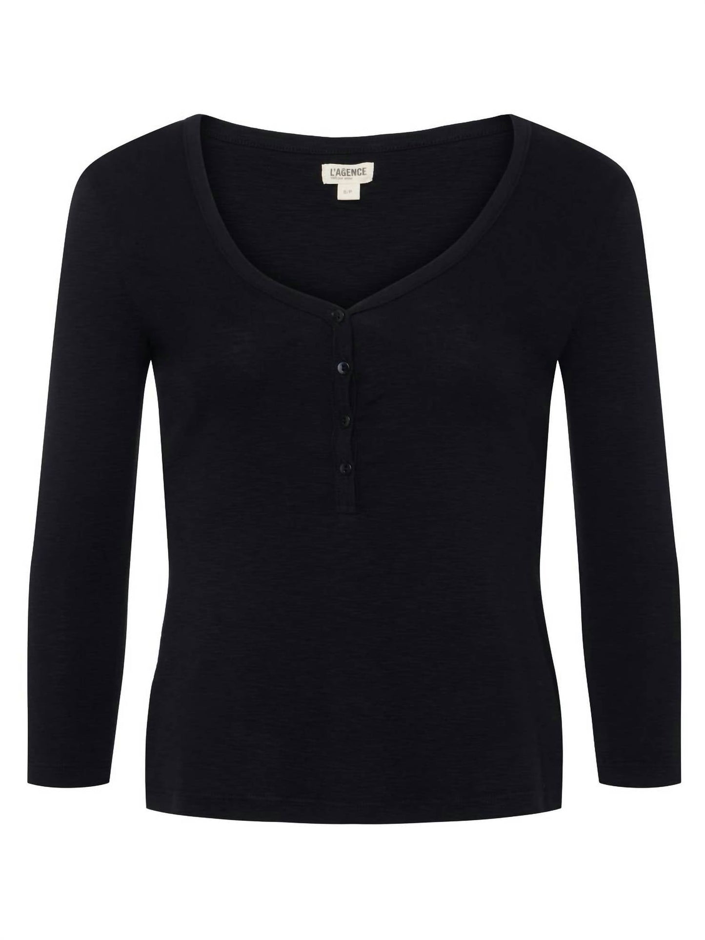 L'Agence - Rowena 3/4 Sleeve Henley Top